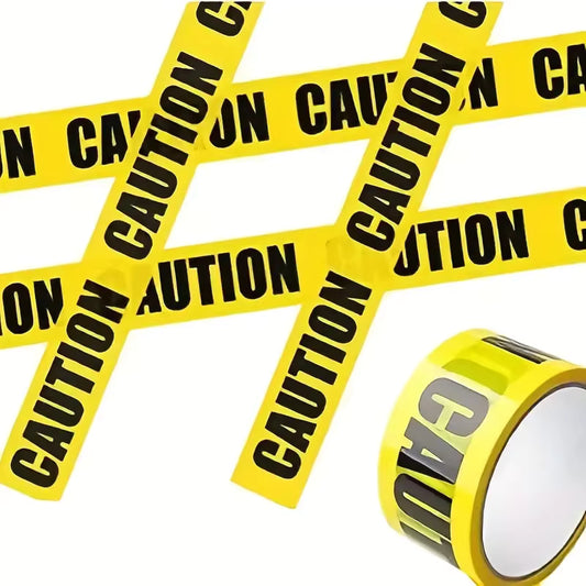 Halloween caution tape